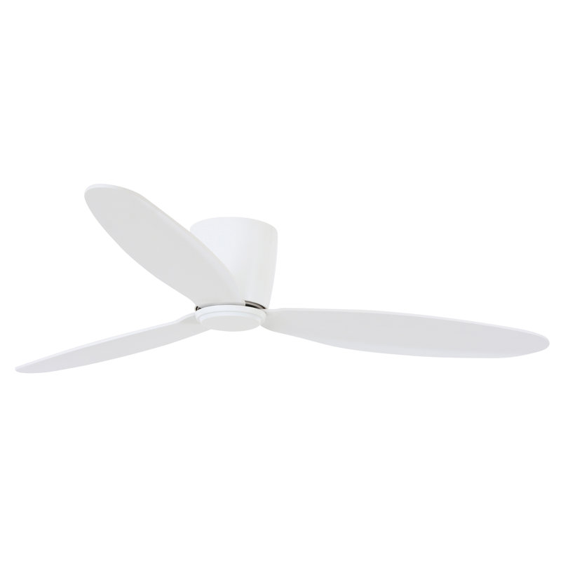 Orren Ellis 52'' Anadarko 3 Blade Flush Mount Ceiling Fan with Remote